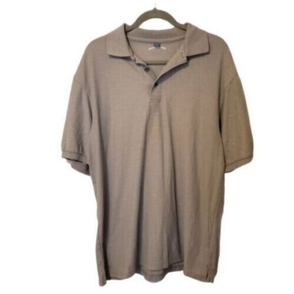 JOE'S USA Mens Sz LT Gray Solid Short Sleeve Polo shirt - Picture 6 of 9